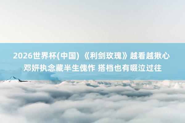 2026世界杯(中国) 《利剑玫瑰》越看越揪心 邓妍执念藏半生傀怍 搭档也有啜泣过往